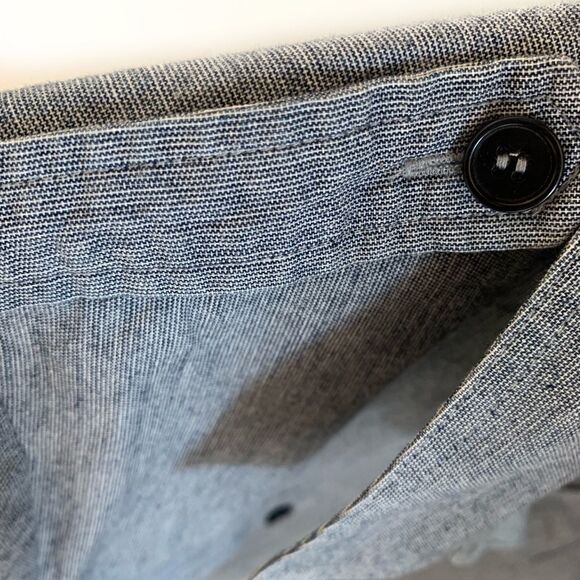 Theory blue striped button shirt-roll up sleeve S - Picture 4 of 5